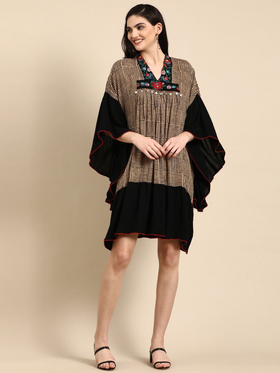 Geomatric printed kaftan