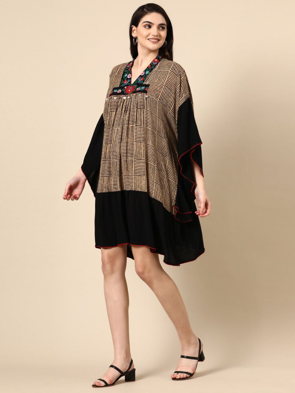 Geomatric printed kaftan